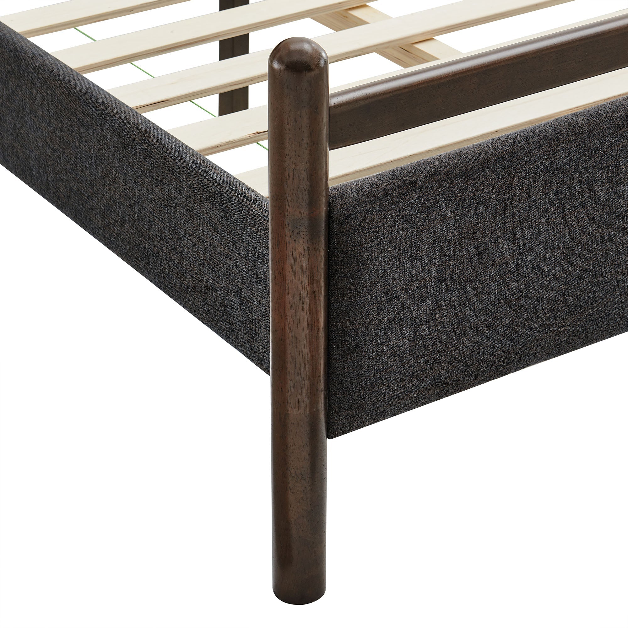 Fiona Twin Platform Bed  - Wenge Heathered Dark Gray Denmark Home