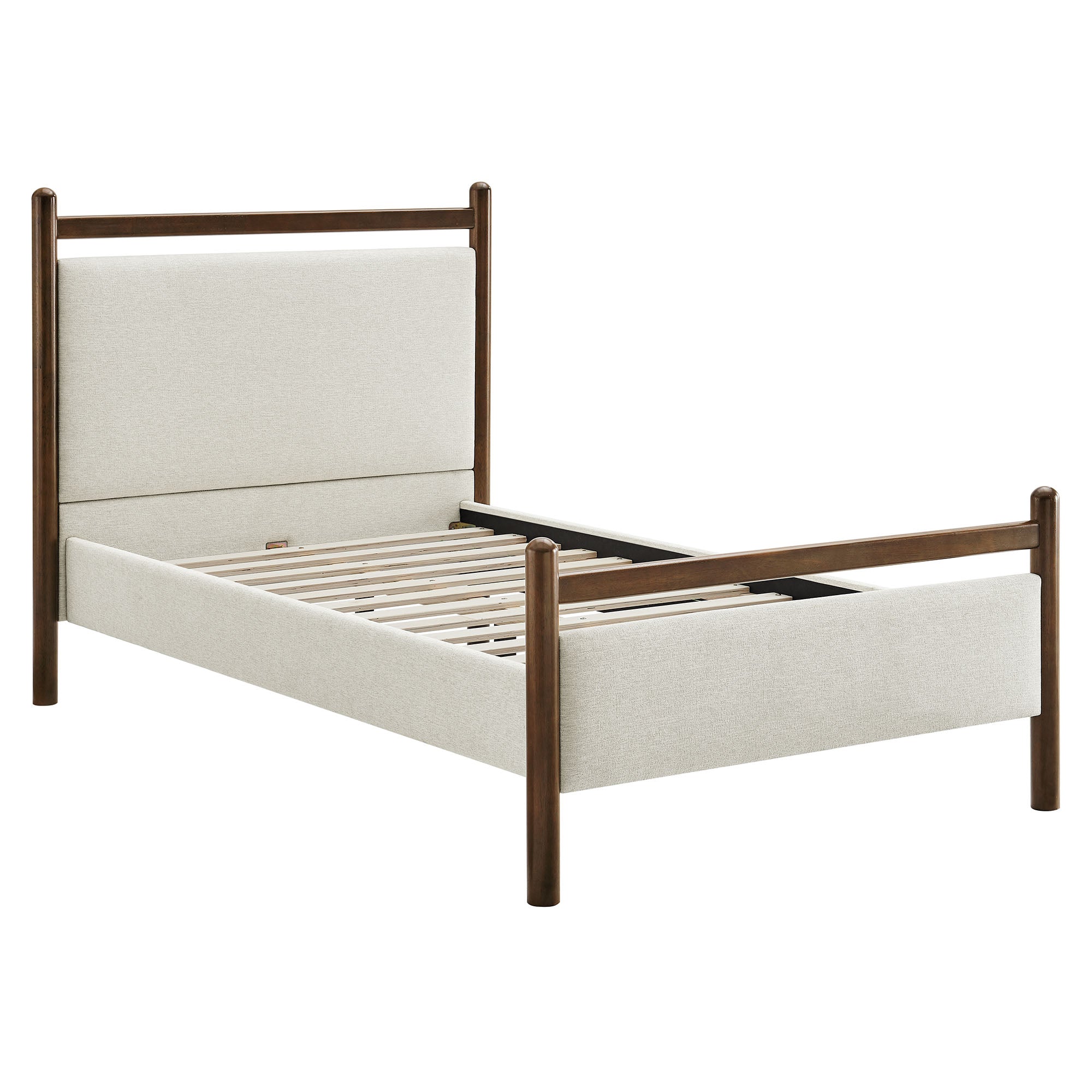 Fiona Twin Platform Bed  - Wenge Heathered Ivory Denmark Home