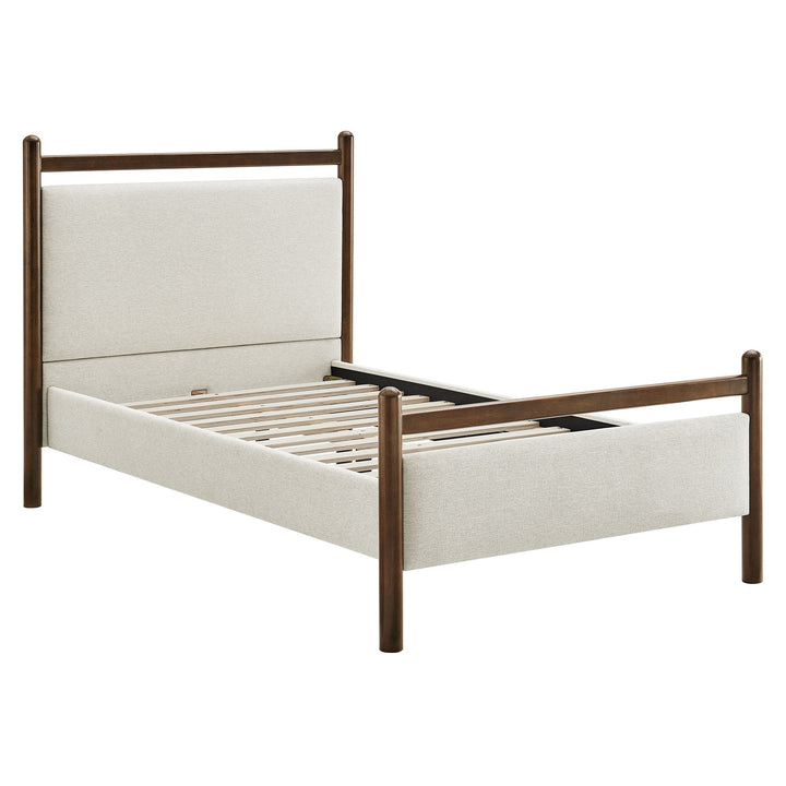 Fiona Twin Platform Bed  - Wenge Heathered Ivory Denmark Home