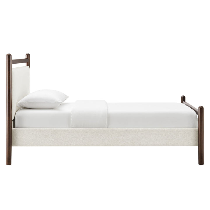 Fiona Twin Platform Bed  - Wenge Heathered Ivory Denmark Home