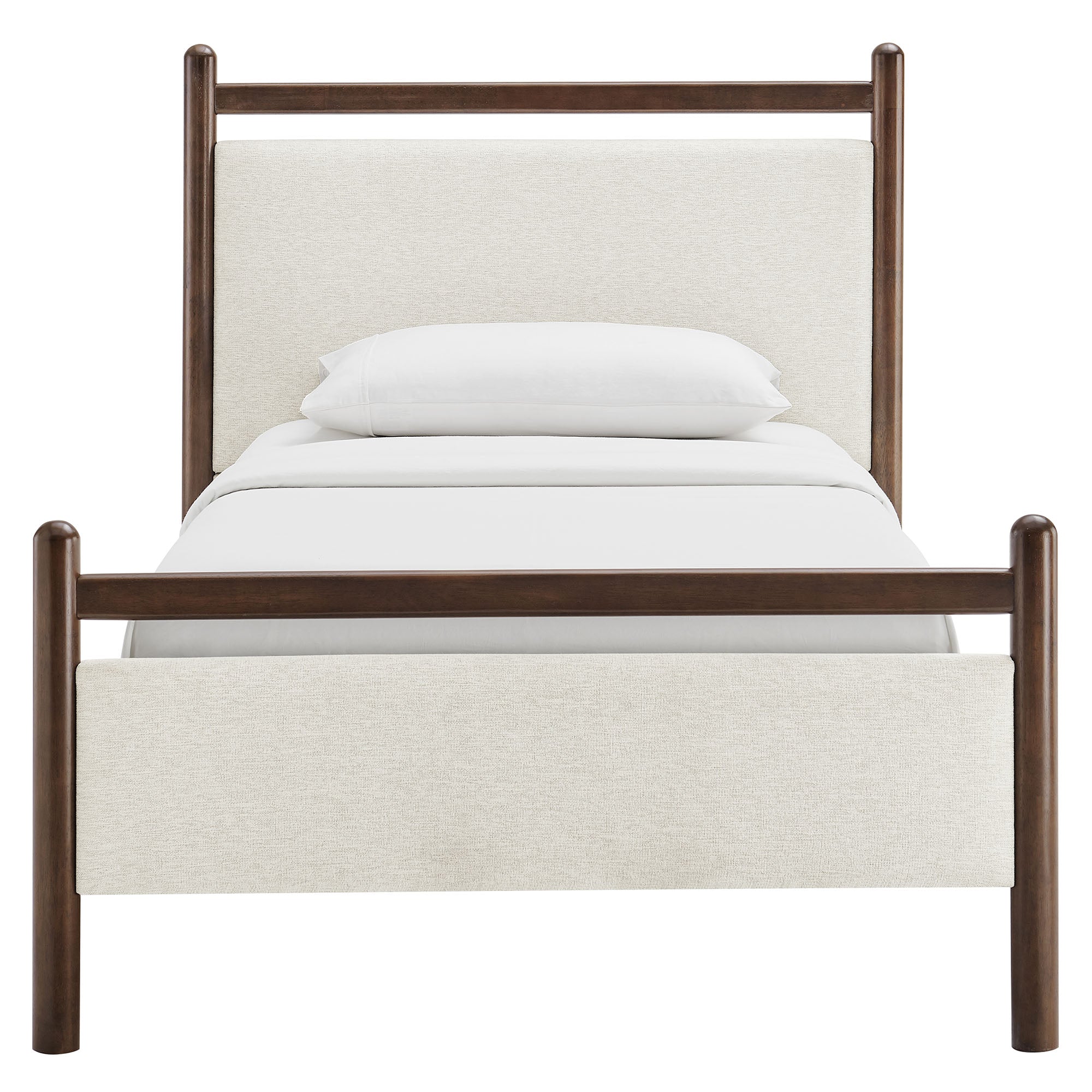 Fiona Twin Platform Bed  - Wenge Heathered Ivory Denmark Home