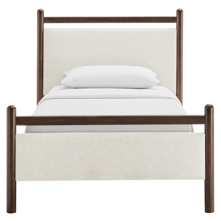 Fiona Twin Platform Bed  - Wenge Heathered Ivory Denmark Home