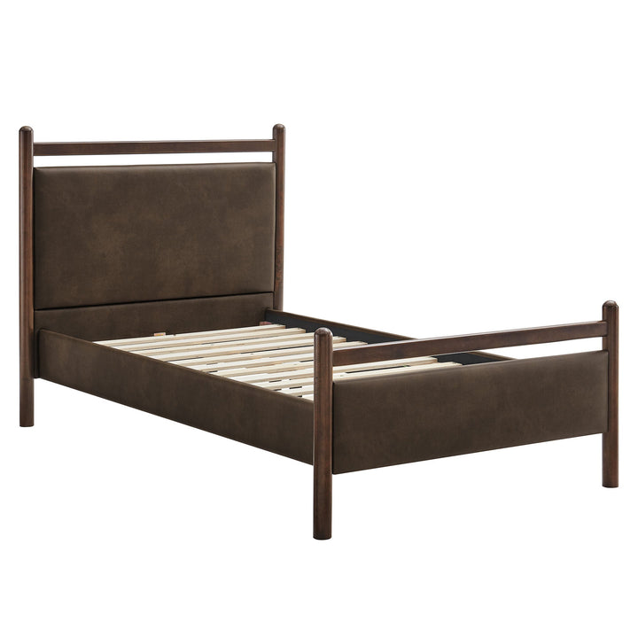 Fiona Twin Platform Bed - Wenge Mushroom Denmark Home