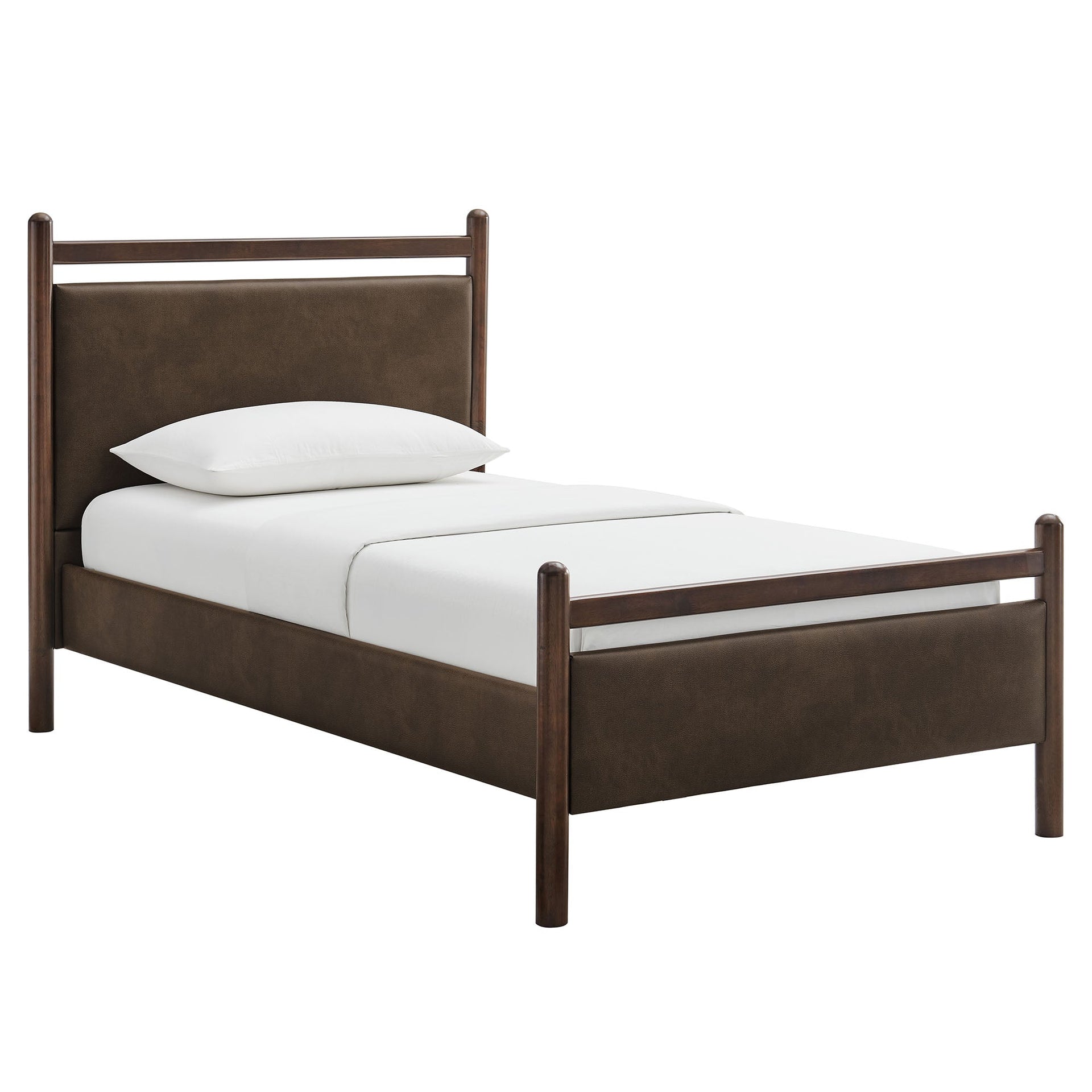 Fiona Twin Platform Bed - Wenge Mushroom Denmark Home