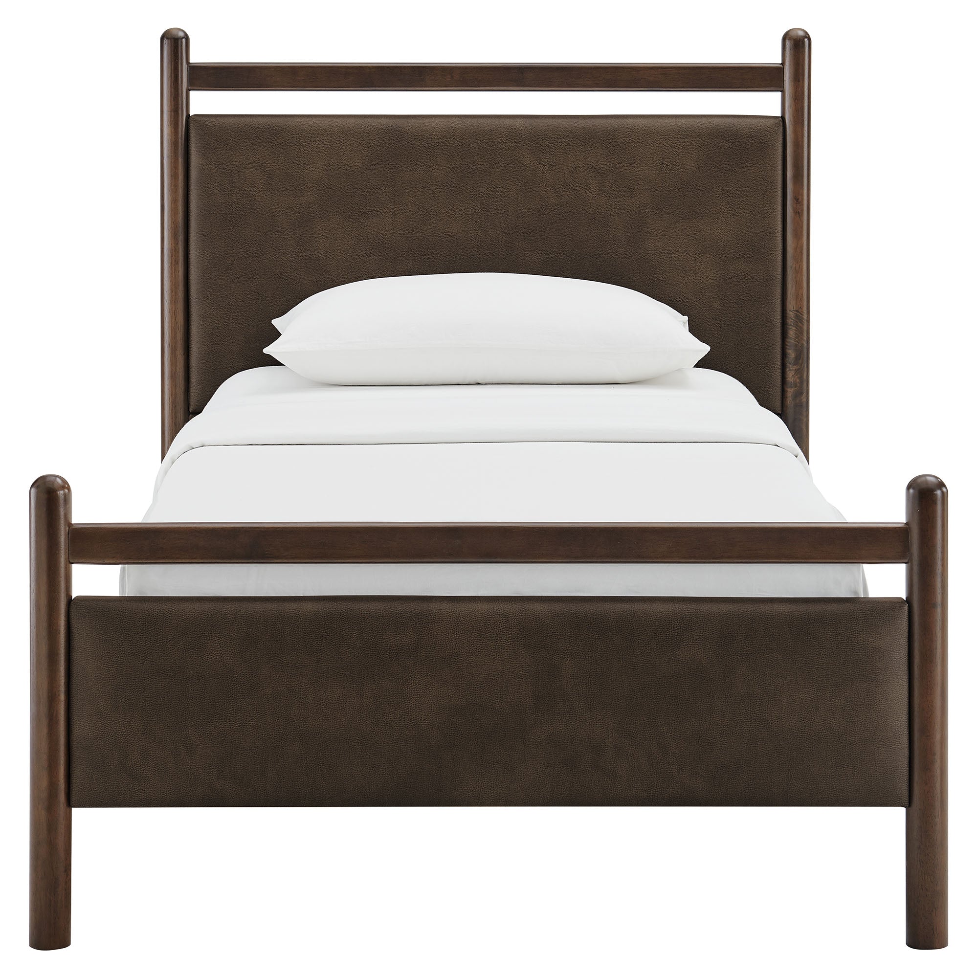 Fiona Twin Platform Bed - Wenge Mushroom Denmark Home