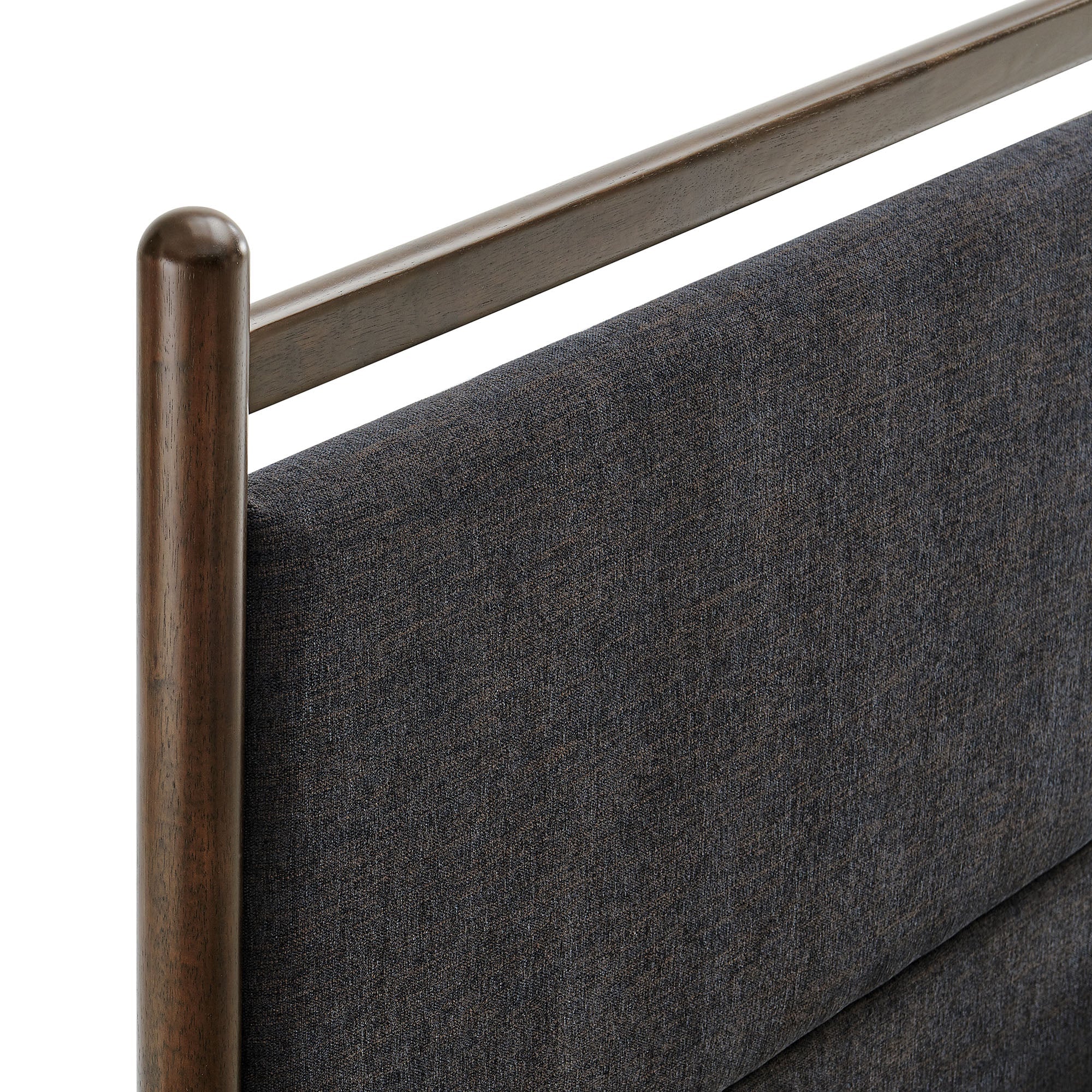 Fiona Full Platform Bed  - Wenge Heathered Dark Gray Denmark Home