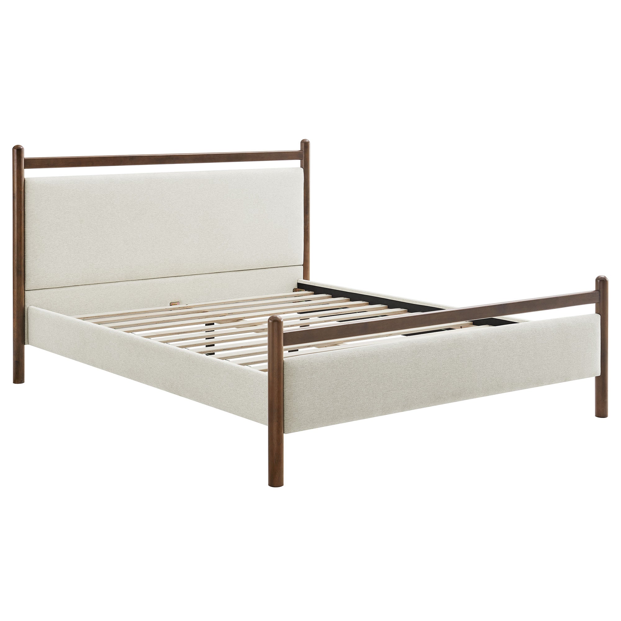 Fiona King Platform Bed  - Wenge Heathered Ivory Denmark Home