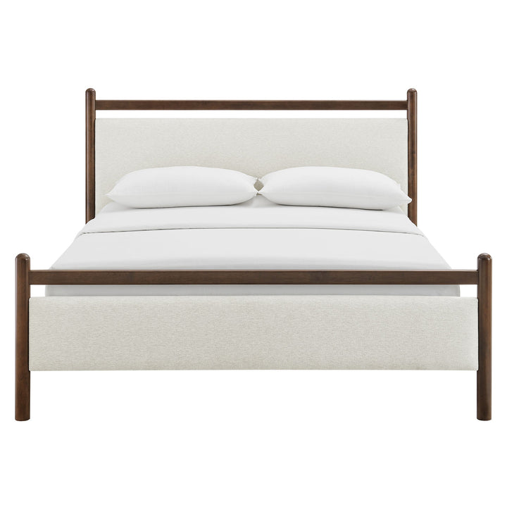 Fiona King Platform Bed  - Wenge Heathered Ivory Denmark Home