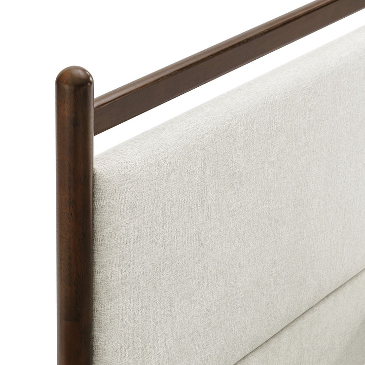 Fiona King Platform Bed  - Wenge Heathered Ivory Denmark Home