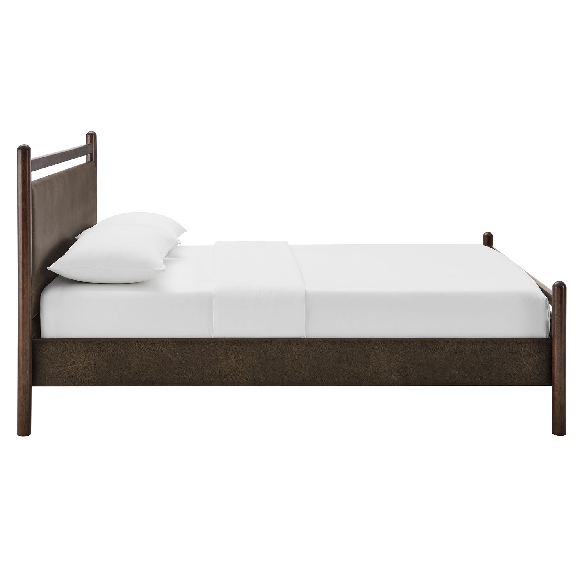 Fiona Full Platform Bed - Wenge Mushroom Denmark Home
