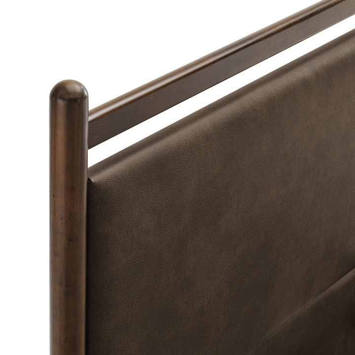 Fiona Full Platform Bed - Wenge Mushroom Denmark Home