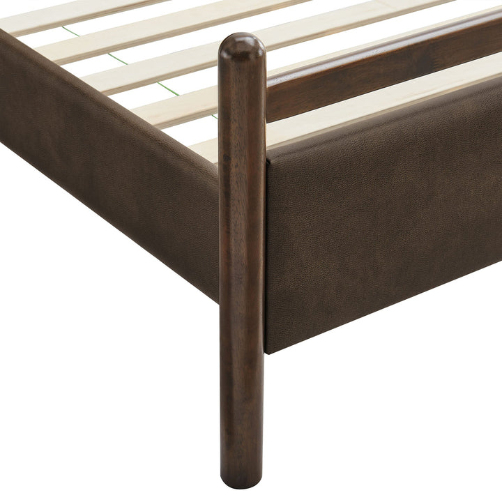 Fiona Full Platform Bed - Wenge Mushroom Denmark Home