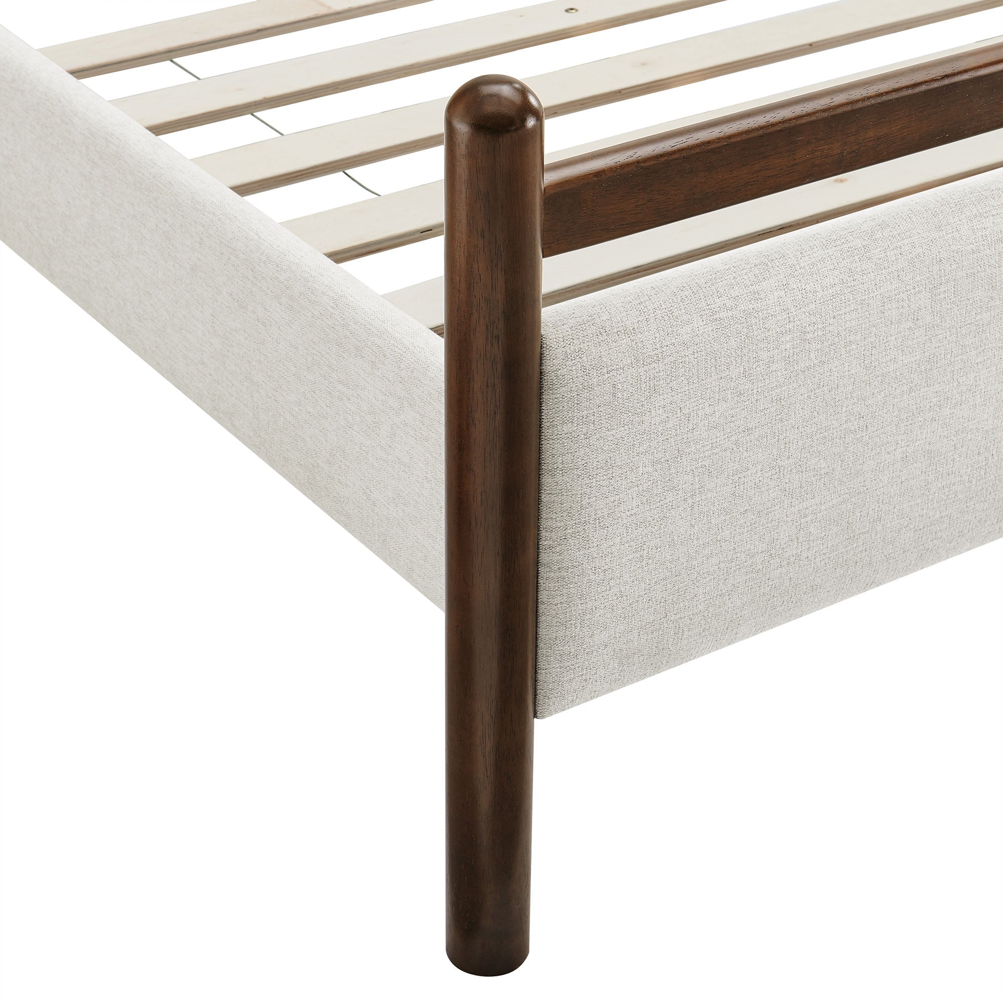 Fiona Queen Platform Bed  - Wenge Heathered Ivory Denmark Home