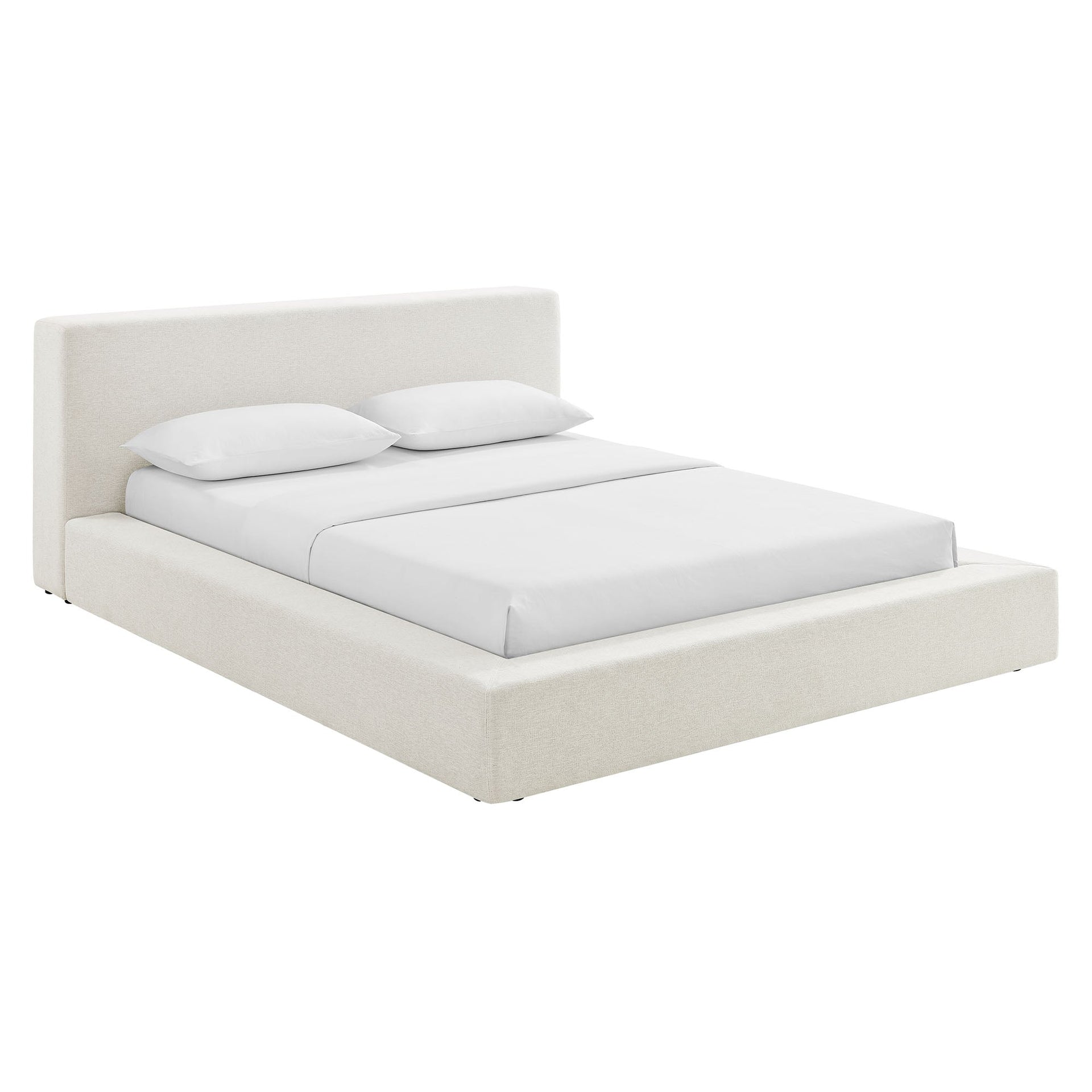 Siljan Chenille King Platform Bed - Eucalyptus (Copy) Denmark Home