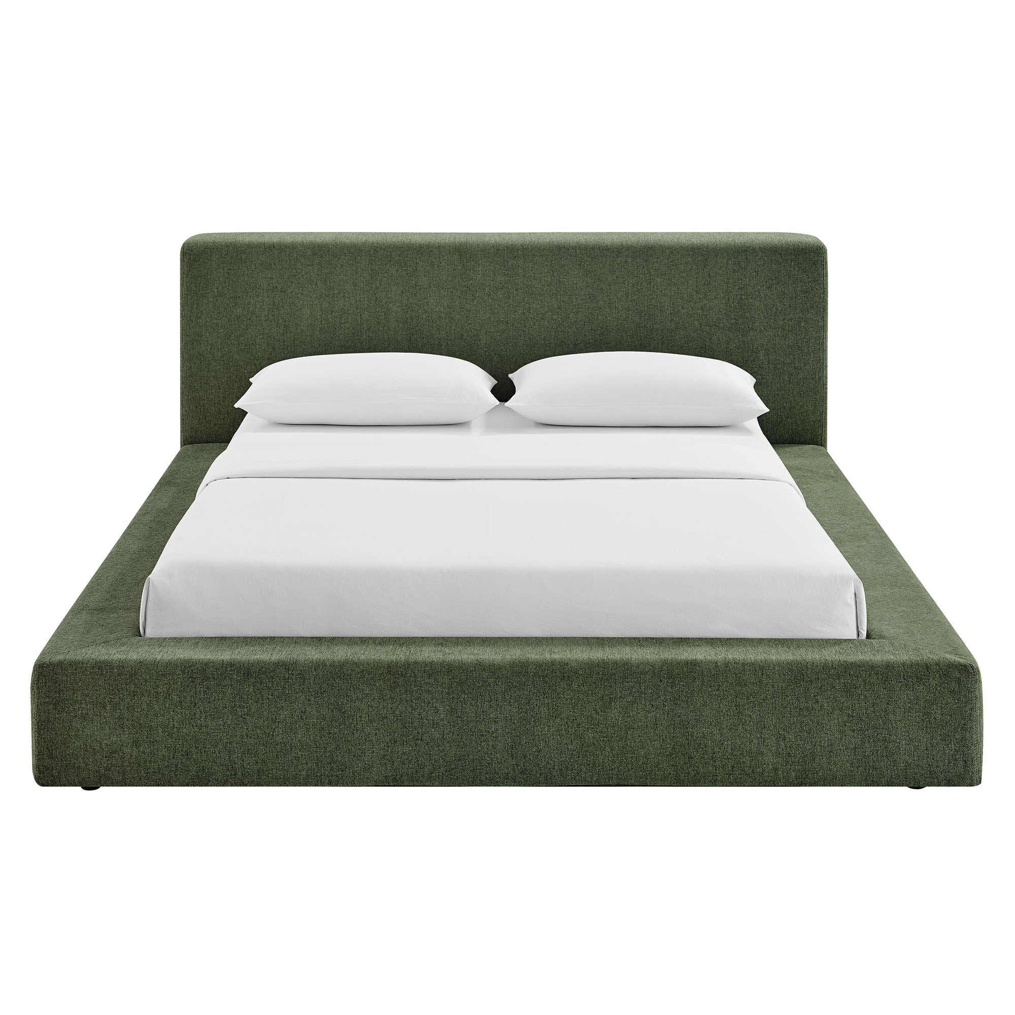 Siljan Chenille King Platform Bed - Java (Copy) Denmark Home
