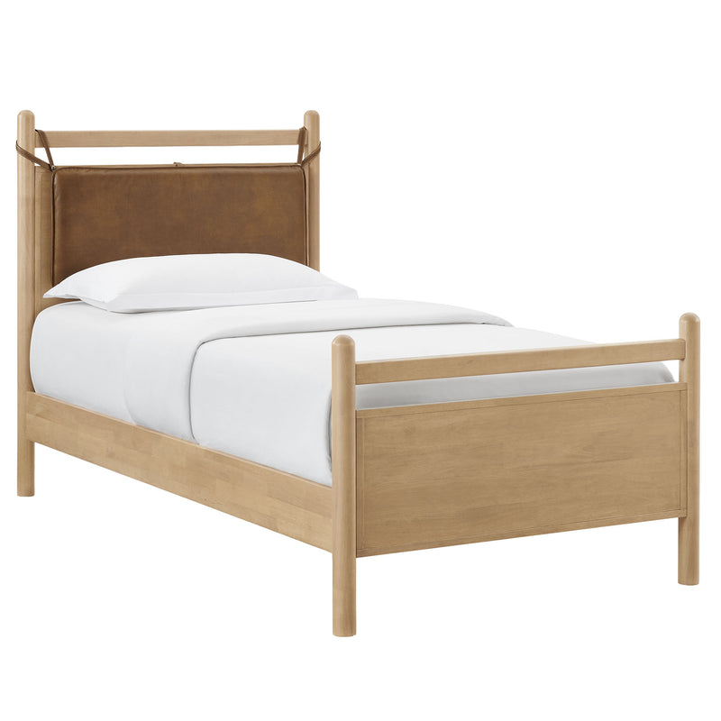 Skeppar Solid Wood Twin Platform Bed -Walnut Mushroom (Copy) Denmark Home