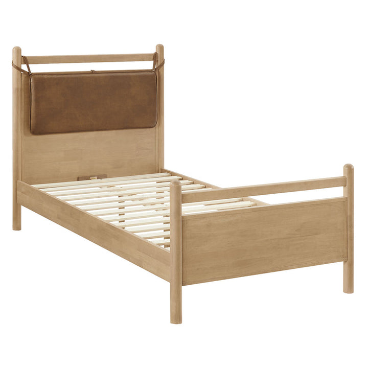 Skeppar Solid Wood Twin Platform Bed - Light Oak Canyon Denmark Home