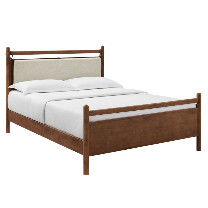 Skeppar Solid Wood Full Platform Bed  - Light Oak Heathered Ivory (Copy) Denmark Home