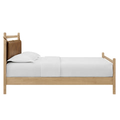 Skeppar Solid Wood Queen Platform Bed - Light Oak Canyon Denmark Home