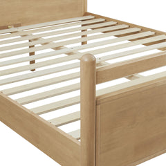 Skeppar Solid Wood Queen Platform Bed - Light Oak Canyon Denmark Home