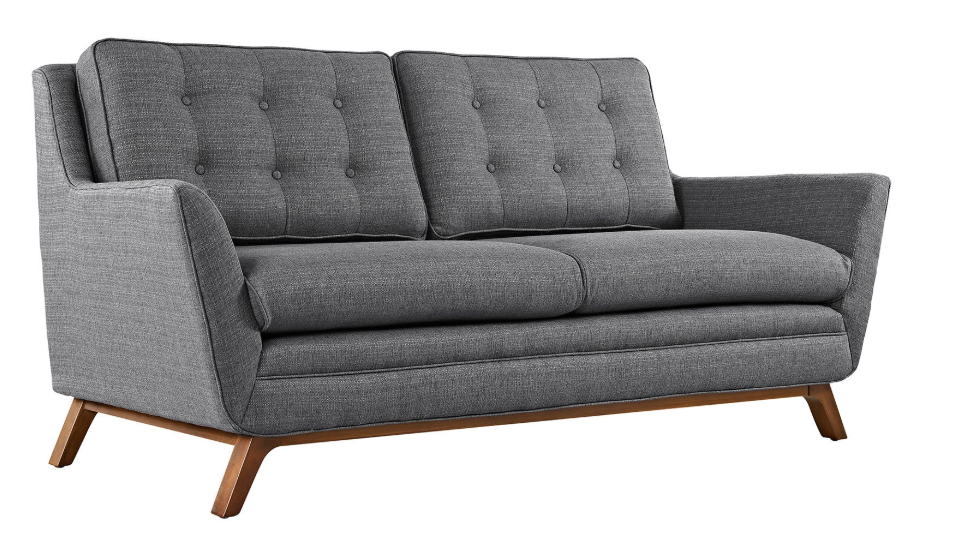 Modus Upholstered Loveseat – Gray