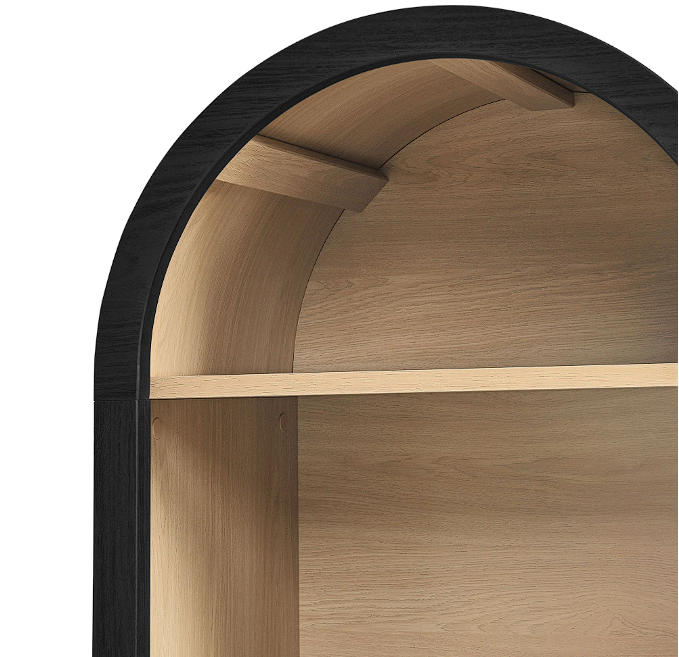 Hut Arched Bookcase - Black Denmark Home