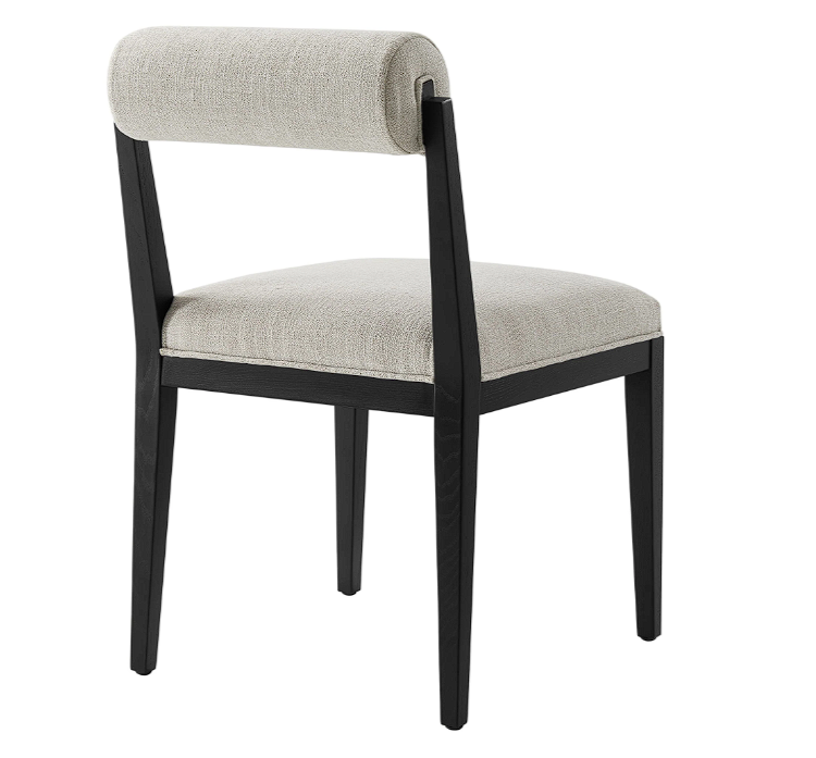 Bek Fabric Dining Chair - Linen Black Denmark Home