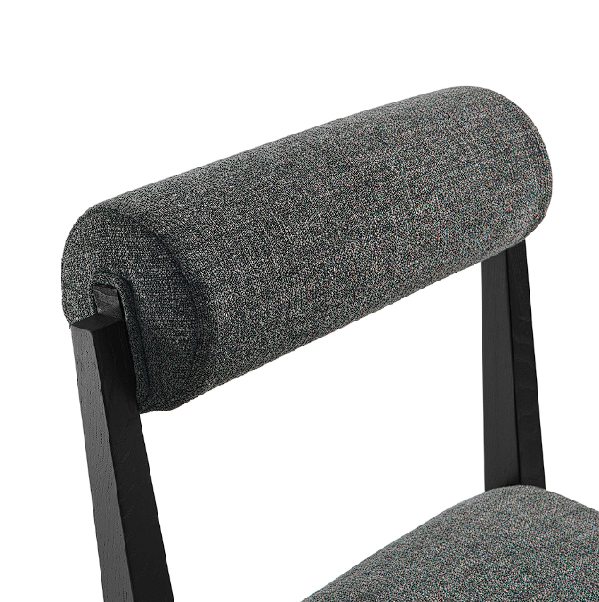 Bek Fabric Dining Chair - Charcoal Black Denmark Home