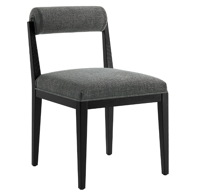 Bek Fabric Dining Chair - Charcoal Black Denmark Home