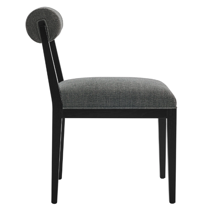 Bek Fabric Dining Chair - Charcoal Black Denmark Home