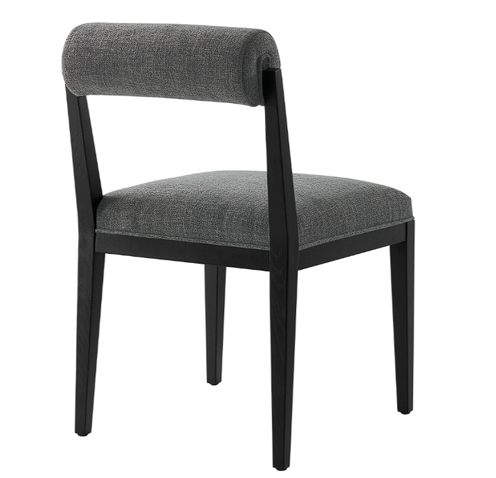 Bek Fabric Dining Chair - Charcoal Black Denmark Home