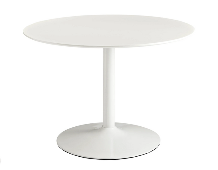 Edge Round Dining Table - White Denmark Home