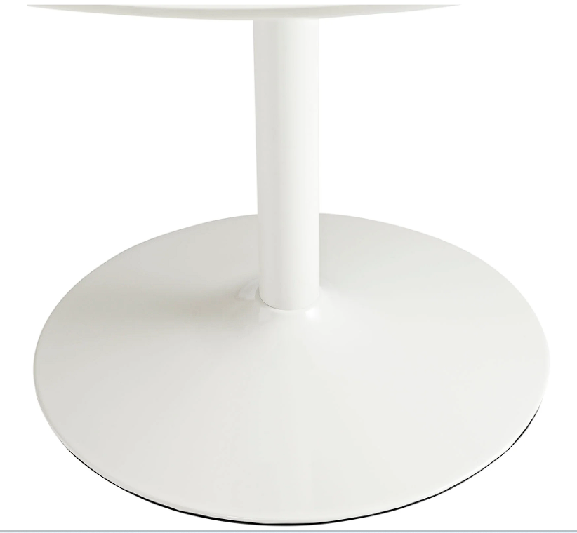 Edge Round Dining Table - White Denmark Home