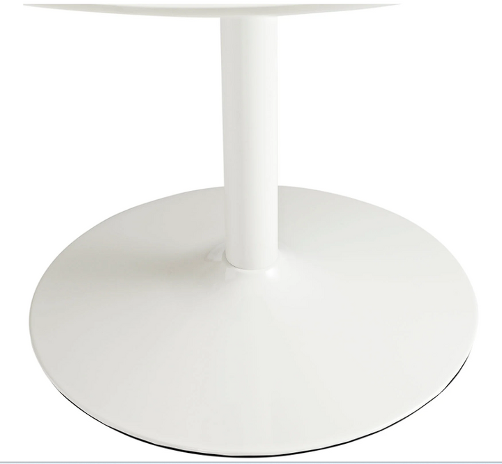 Edge Round Dining Table - White Denmark Home