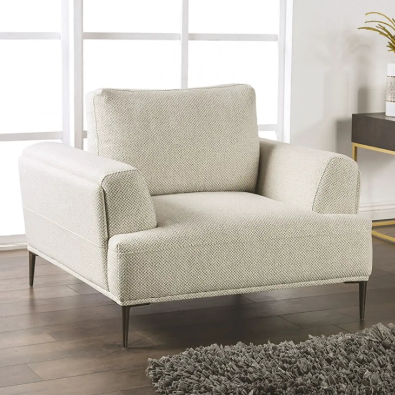 Modelina - Luxury Lounge Chair in Handsome Modern Stance Denmark Home