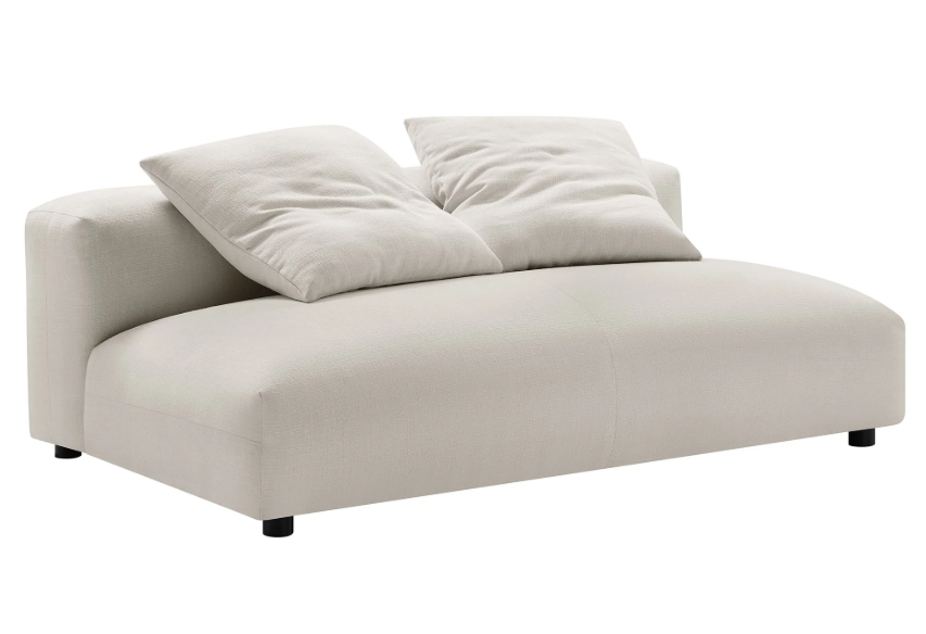 Lumi Modular Armless Loveseat – Salt