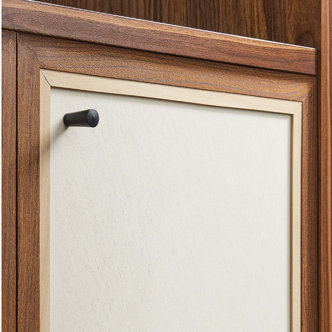 Tuck Tall Bookcase with Cabinet Storage - Walnut Denmark Home