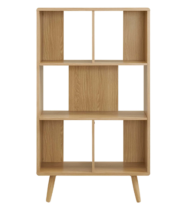 Koru 3 Tier Open Bookcase - Oak Denmark Home