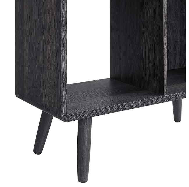 Koru 3 Tier Open Bookcase - Charcoal Denmark Home