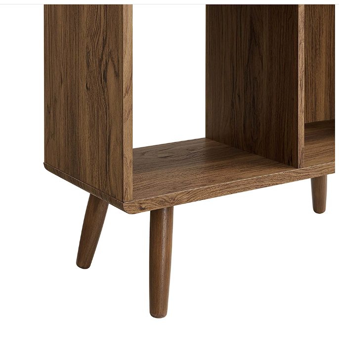 Koru 3 Tier Open Bookcase - Walnut Denmark Home
