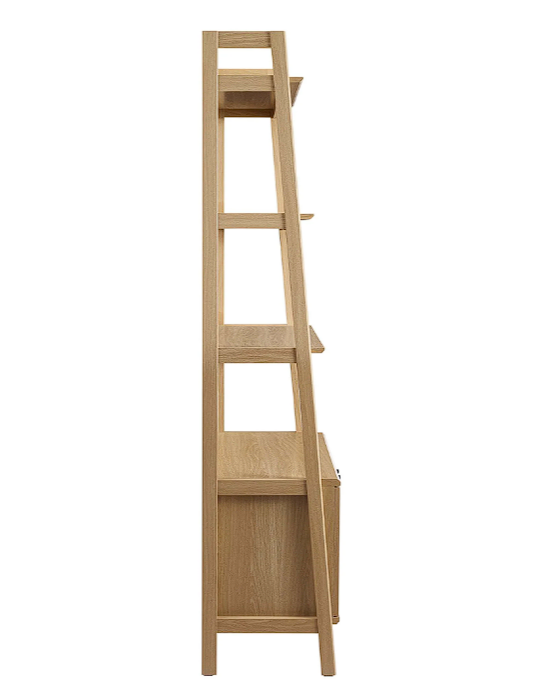 Teak Tiered Bookcase - Oak Denmark Home