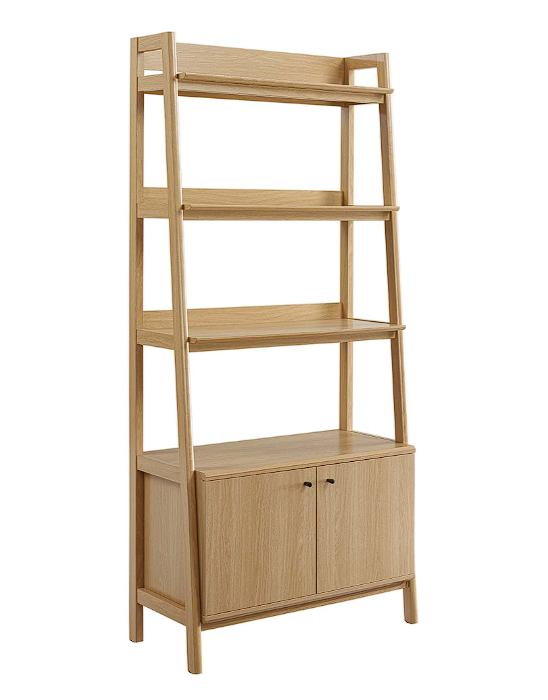 Teak Tiered Bookcase - Oak Denmark Home