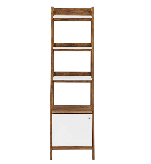 Teak Tiered Bookshelf  - Walnut White Denmark Home