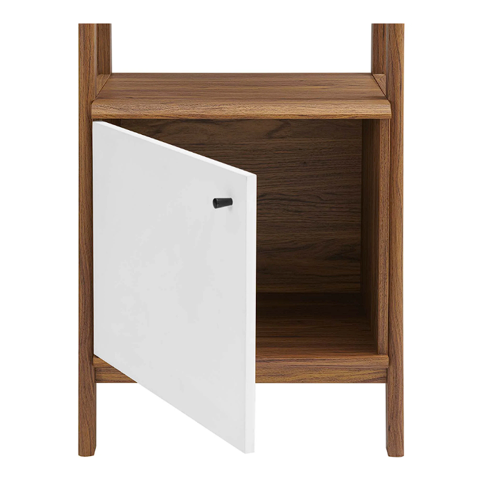 Teak Tiered Bookshelf  - Walnut White Denmark Home
