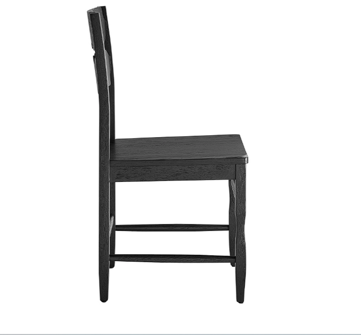 Kne Solid Oak Dining Chair - Black Denmark Home