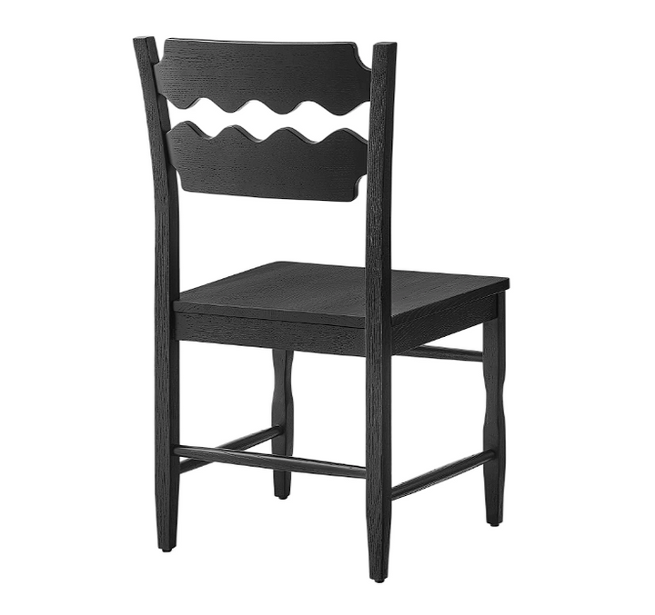 Kne Solid Oak Dining Chair - Black Denmark Home