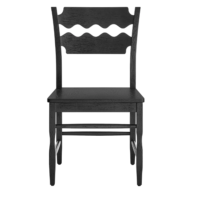 Kne Solid Oak Dining Chair - Black Denmark Home