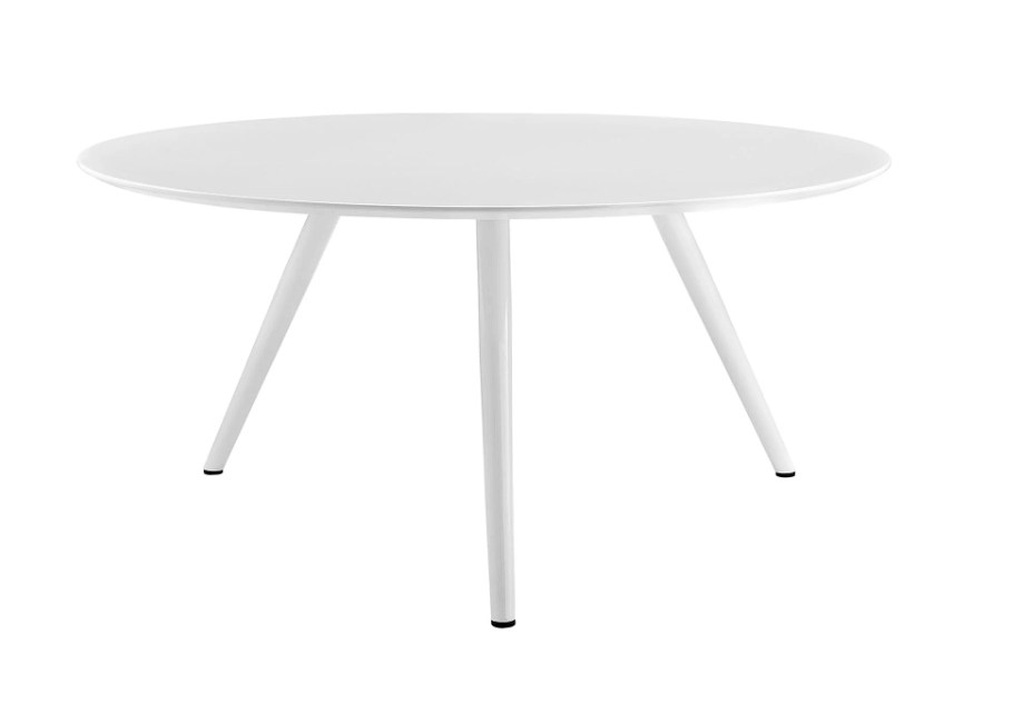 Novara Round Wood Dining Table 60" - White Denmark Home