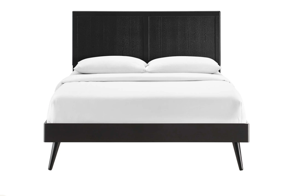 Hale Queen Platform Bed - Black Denmark Home