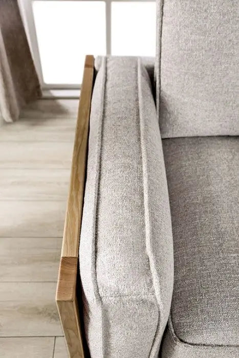 Holm Sofa – Light Brown with Ash Wood Trim Denmark Home